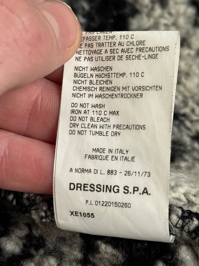 2000s Roberto Cavalli Black & White Leopard Wool Cardigan Jacket NZtyOGS 14