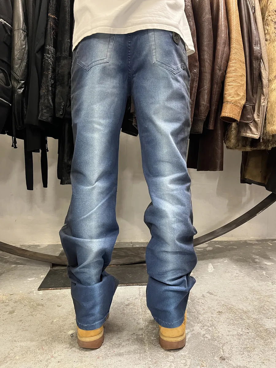 2000s Roberto Cavalli Blue Ocean Aura Pants (M) izvyfHd 1