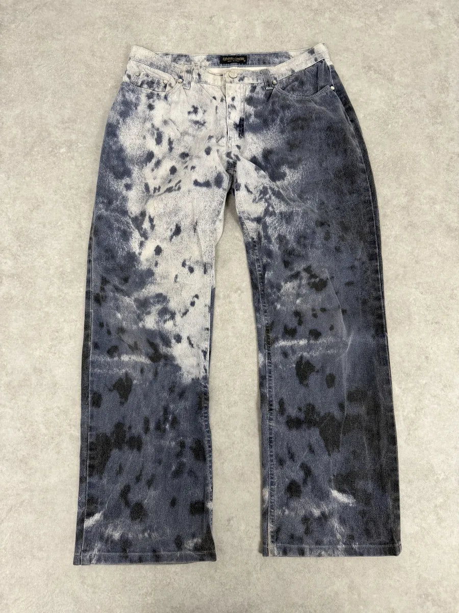 2000s Roberto Cavalli Blue Royal Cloud Pants pPTbUZm 0