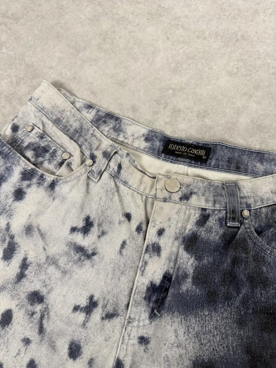 2000s Roberto Cavalli Blue Royal Cloud Pants pPTbUZm 7