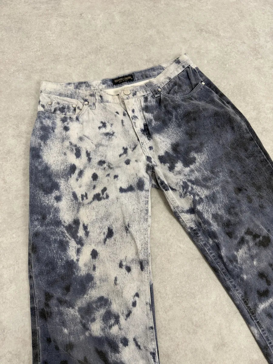 2000s Roberto Cavalli Blue Royal Cloud Pants pPTbUZm 8