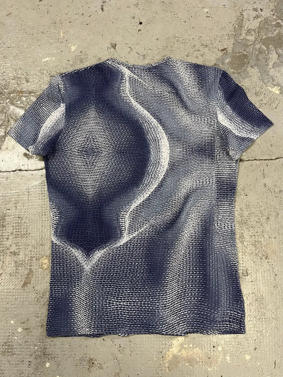 2000s Roberto Cavalli Blue Tornado T-Shirt mXvFCjl 1