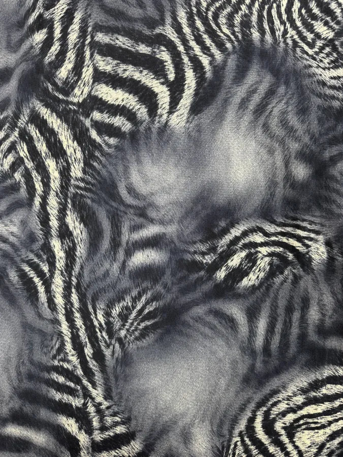 2000s Roberto Cavalli Blue Mesh Zebra Hallucination Dress QFhHcMp 6