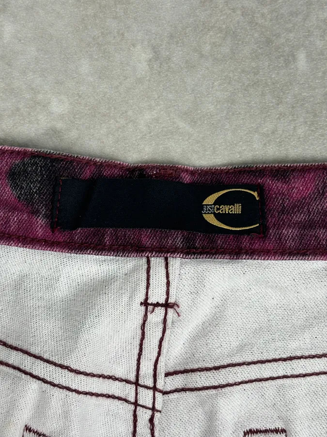 2000s Roberto Cavalli Purple Blossum Floral Pants EaCQUiz 11