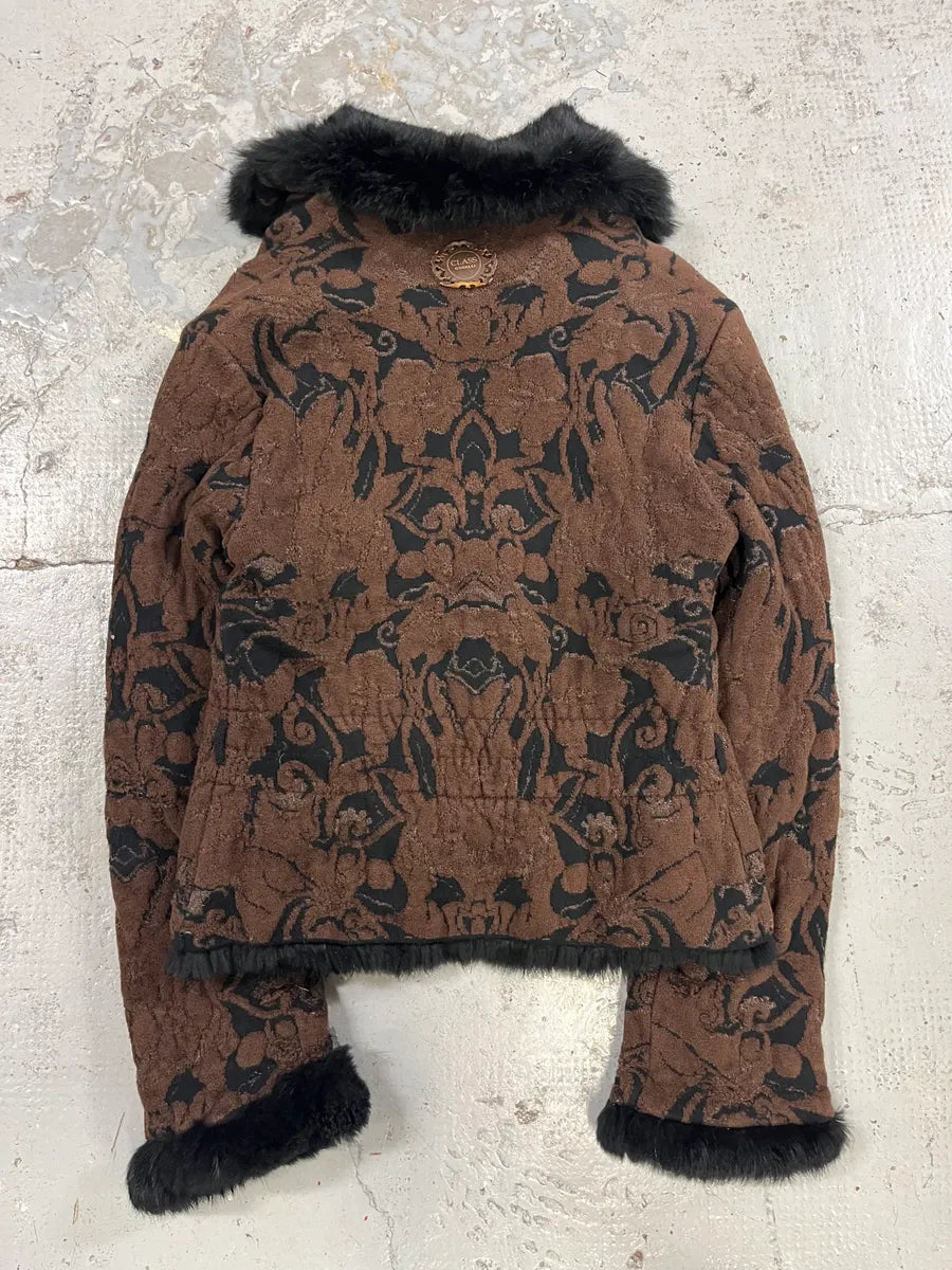 2000s Roberto Cavalli Brown & Black Cardigan Sweater EUbpVGb 5