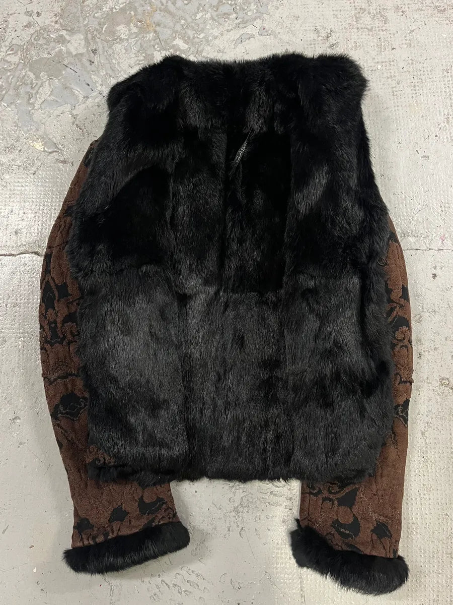 2000s Roberto Cavalli Brown & Black Cardigan Sweater EUbpVGb 7