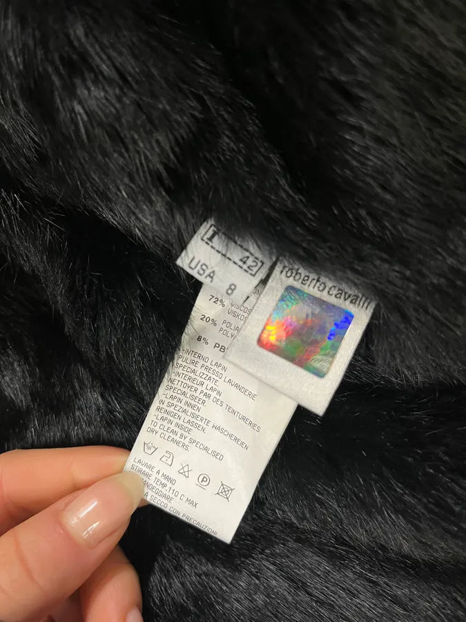 2000s Roberto Cavalli Brown & Black Cardigan Sweater EUbpVGb 9