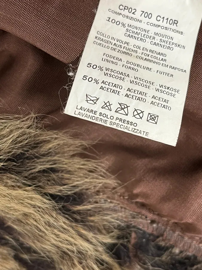 2000s Roberto Cavalli Brown Fur Leather Jacket ZJjinKM 8