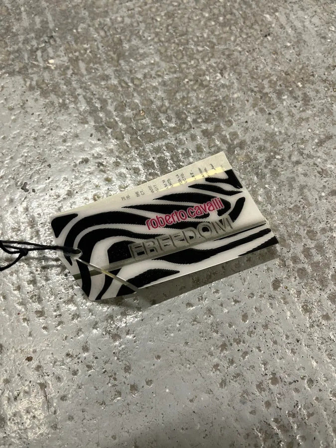 2000s Roberto Cavalli Brown Handle Leather Relief Savage Bag (OS) KSZiPgx 7