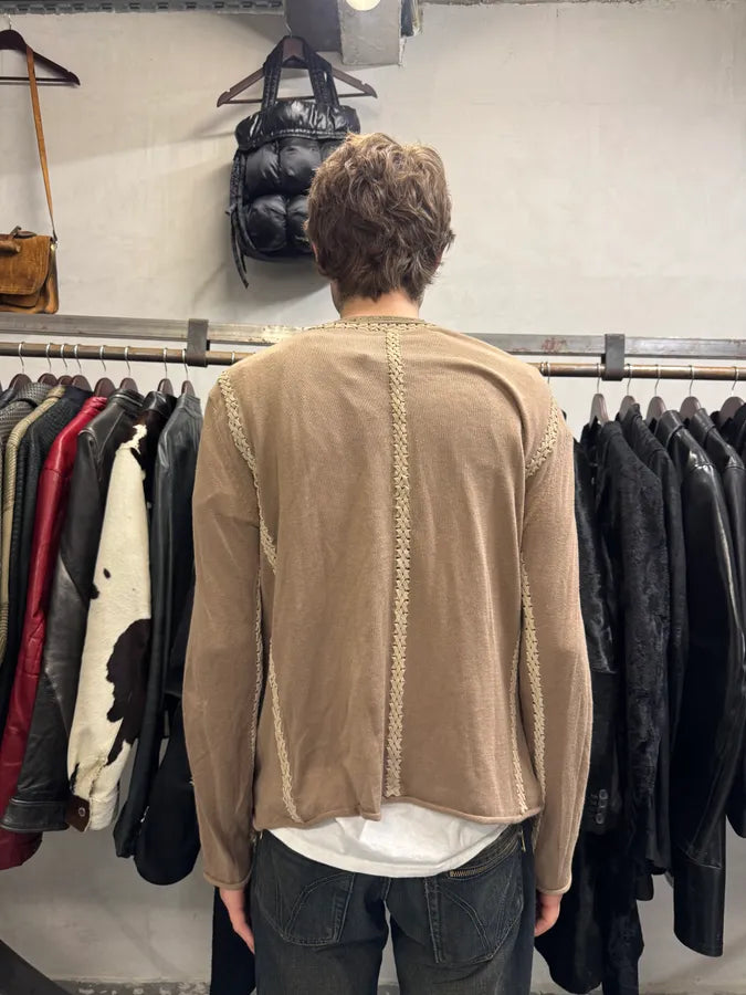 2000s Roberto Cavalli Brown Leather Laced Longsleeves (M/L) sCpPaDe 2