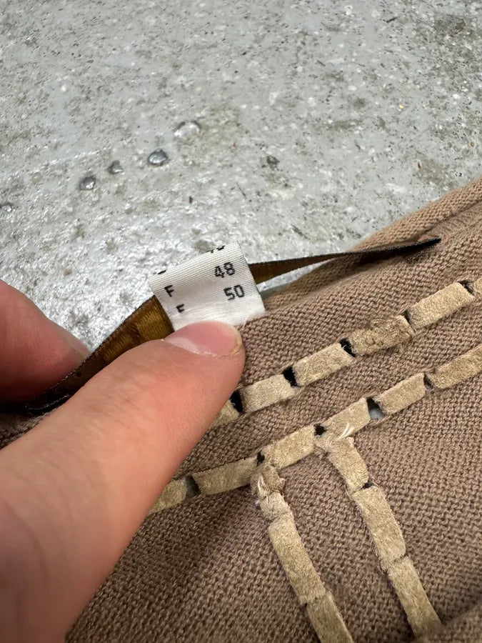 2000s Roberto Cavalli Brown Leather Laced Longsleeves (M/L) sCpPaDe 7