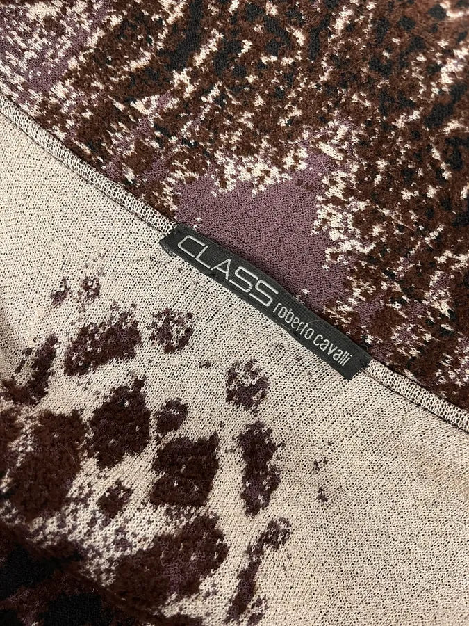 2000s Roberto Cavalli Brown Leopard Gradient Cardigan CnukDex 7