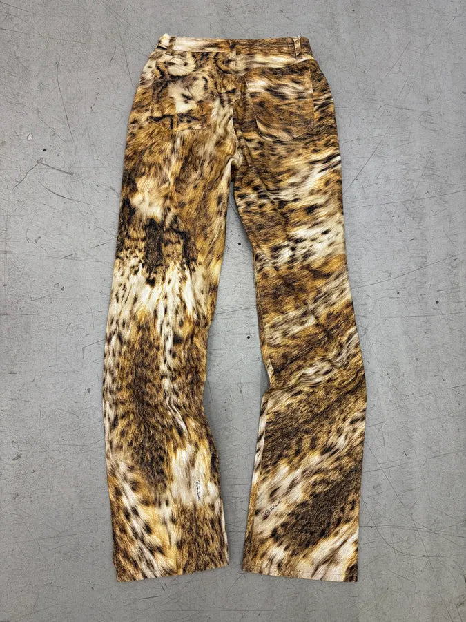 2000s Roberto Cavalli Brown Leopard Print Pants sVqSpbq 1