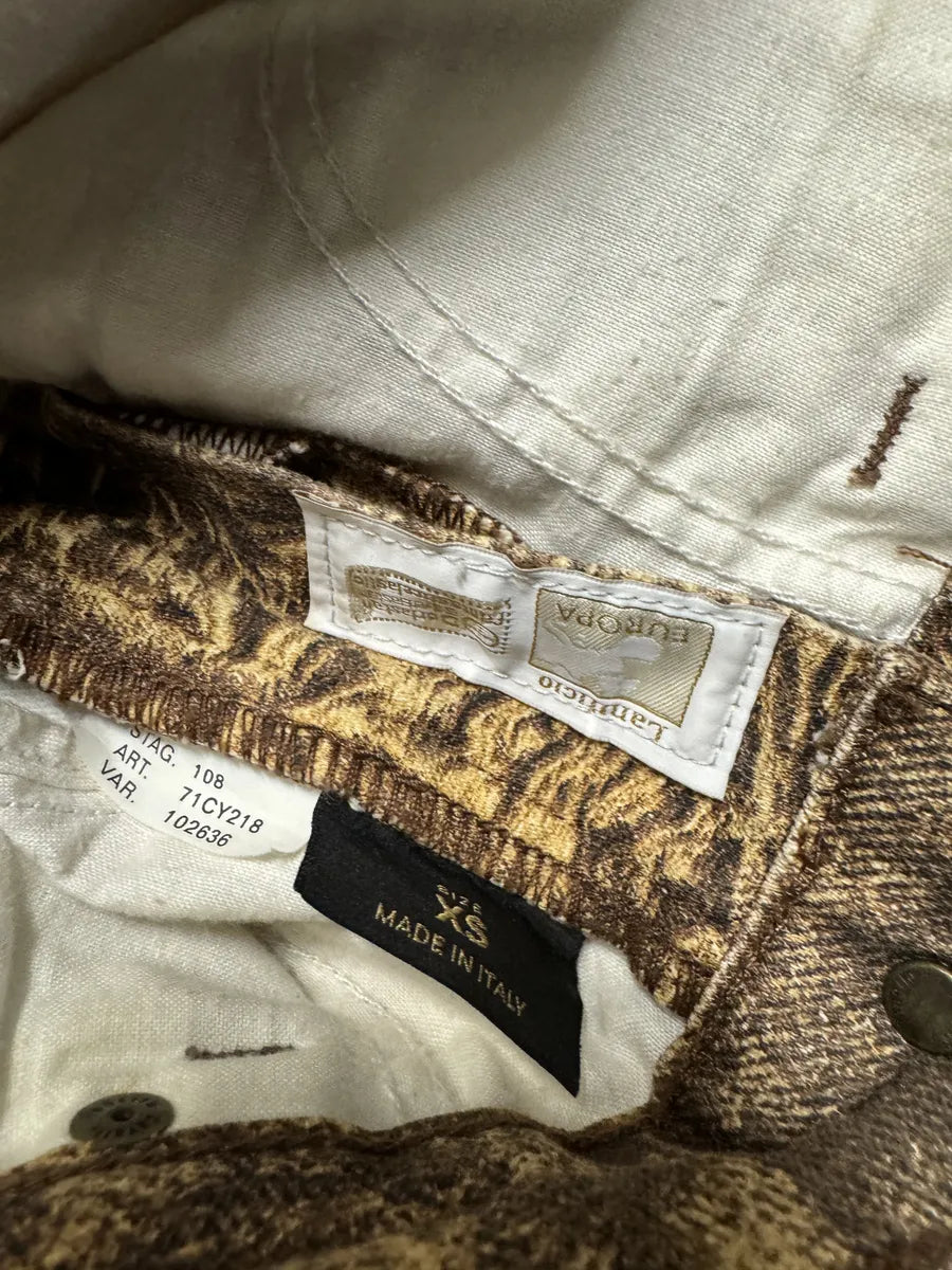 2000s Roberto Cavalli Brown Marble Effect Pants PJIgFsB 6