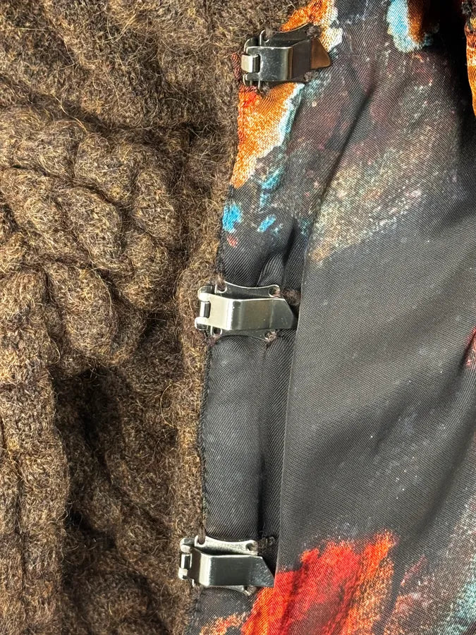 2000s Roberto Cavalli Brown Puffy Textured Cardigan IwvCrIx 9