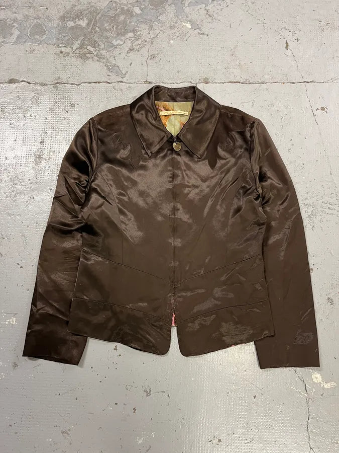 2000s Roberto Cavalli Brown Royal Jacket UyiATmq 1