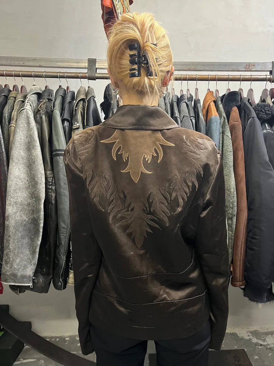 2000s Roberto Cavalli Brown Royal Jacket UyiATmq 3