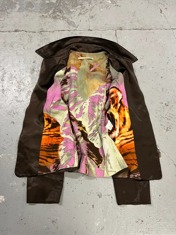 2000s Roberto Cavalli Brown Royal Jacket UyiATmq 8