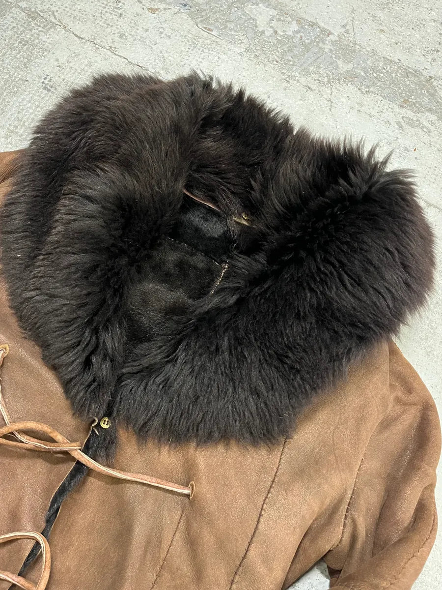 2000s Roberto Cavalli Brown Shearling Jacket CDAcIXE 4
