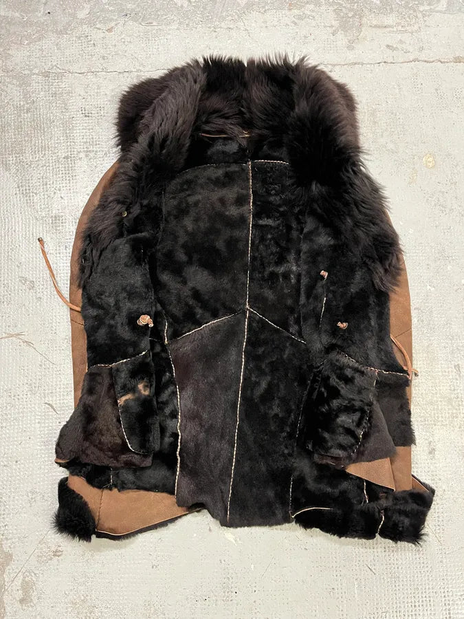 2000s Roberto Cavalli Brown Shearling Jacket CDAcIXE 6