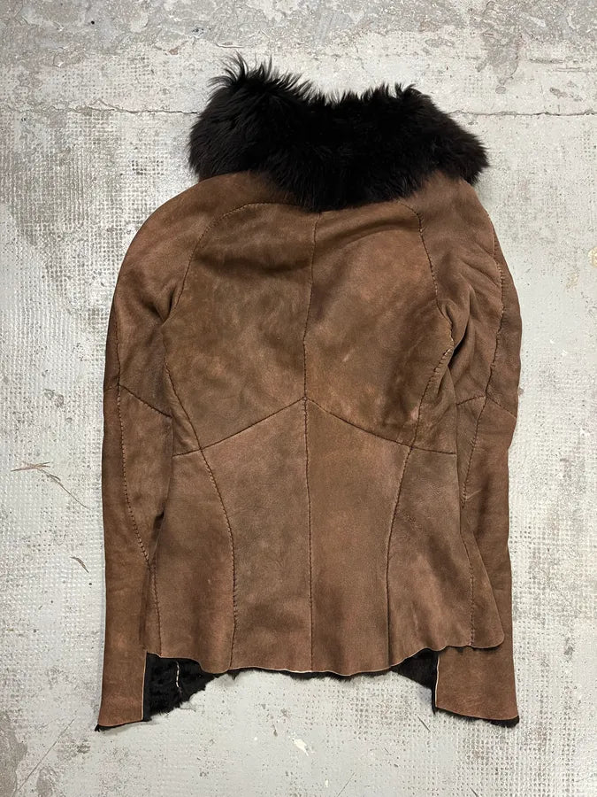 2000s Roberto Cavalli Brown Shearling Jacket CDAcIXE 7