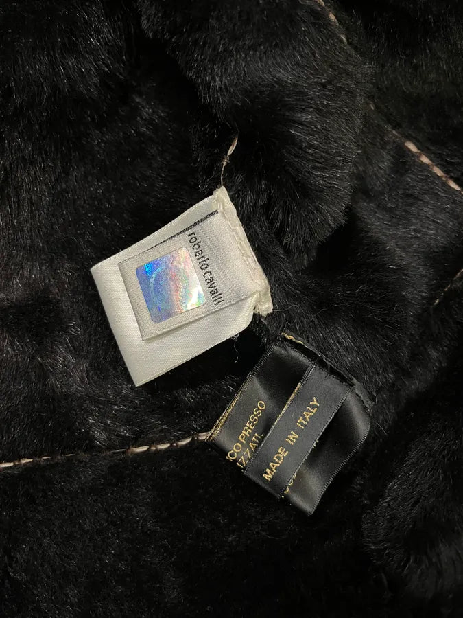 2000s Roberto Cavalli Brown Shearling Jacket CDAcIXE 9