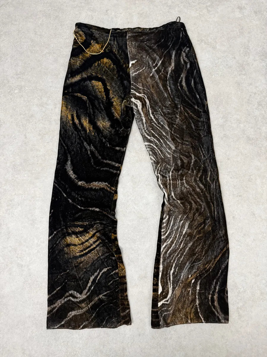 2000s Roberto Cavalli Brown Velvet Cozy Pants jKBTxjX 1