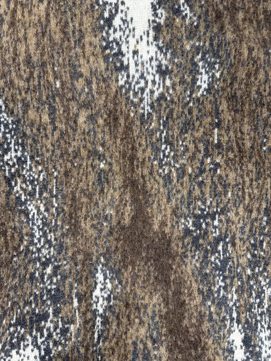 2000s Roberto Cavalli Brown Wool Mohair Fur Collar Light Jacket kCDNujP 6