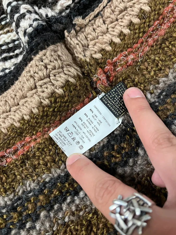 2000s Roberto Cavalli Brown Wool Zip-up Sweater (M/L) ioYOMPm 11