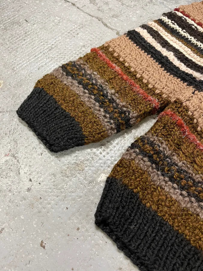 2000s Roberto Cavalli Brown Wool Zip-up Sweater (M/L) ioYOMPm 6