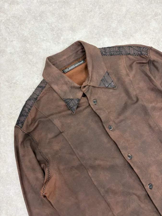 2000s Roberto Cavalli Brut Brown Shirt CkzRqxJ 4