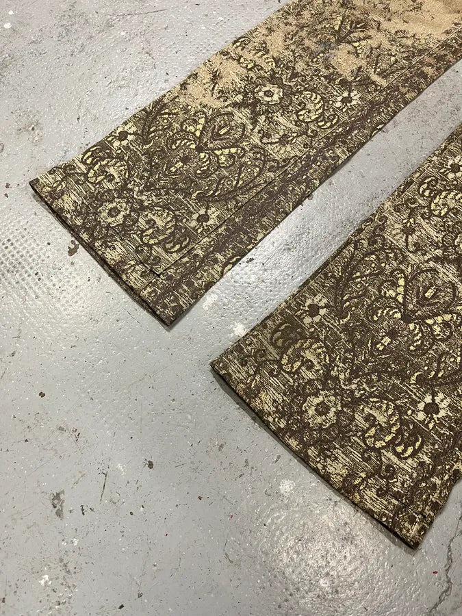 2000s Roberto Cavalli Camel Arabic Mozaic Pants (S) JdBCLou 5
