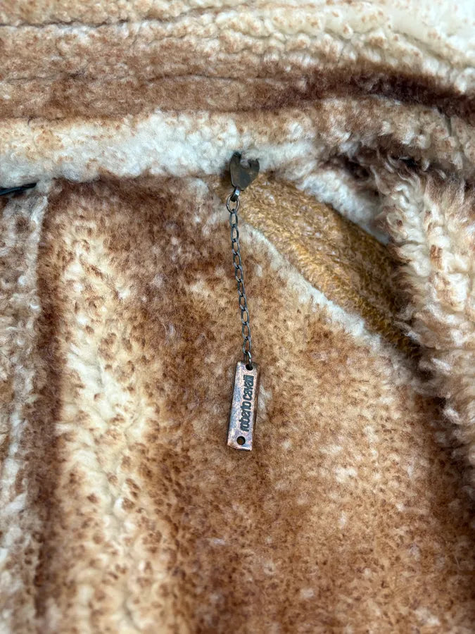 2000s Roberto Cavalli Camel Premium Shearling Jacket XxBTtbh 9