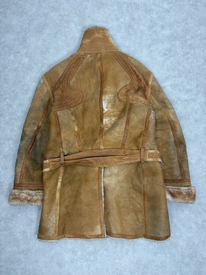 2000s Roberto Cavalli Camel Premium Shearling Jacket XxBTtbh 1