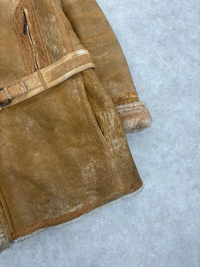 2000s Roberto Cavalli Camel Premium Shearling Jacket XxBTtbh 6