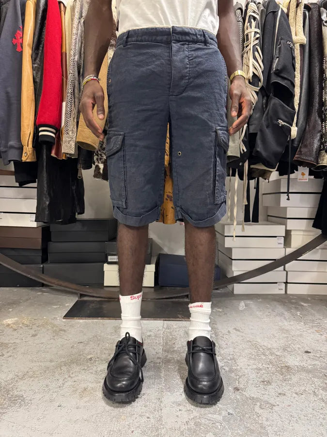 2000s Roberto Cavalli Cargo Navy Short hntzLRf 1