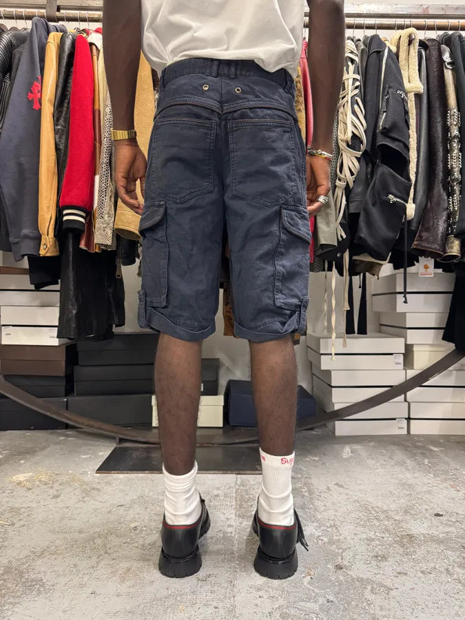 2000s Roberto Cavalli Cargo Navy Short hntzLRf 3