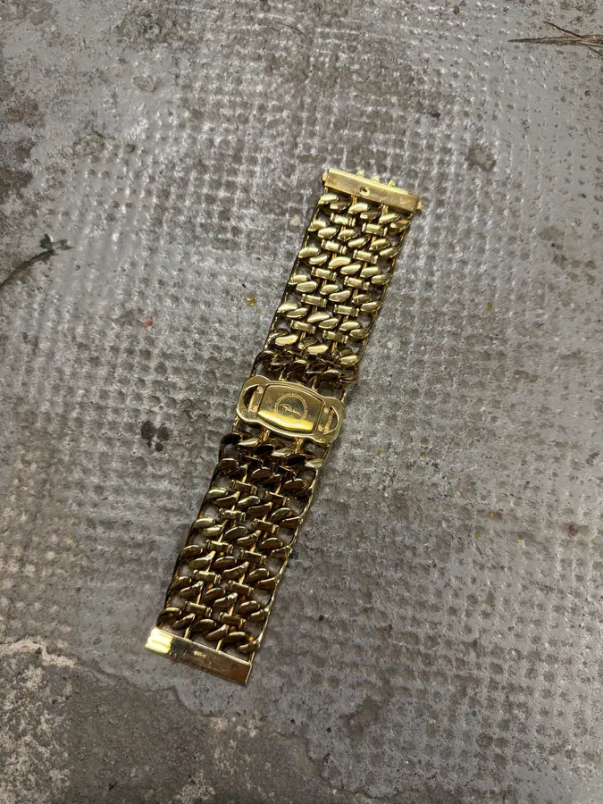2000s Roberto Cavalli Chain Linked Gold Contemporary Watch (OS) XEecghG 3