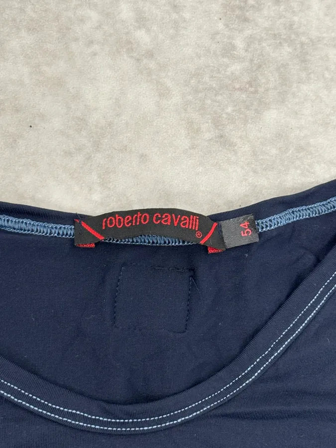 2000s Roberto Cavalli Cheetah Navy Longsleeves ENgINPl 7
