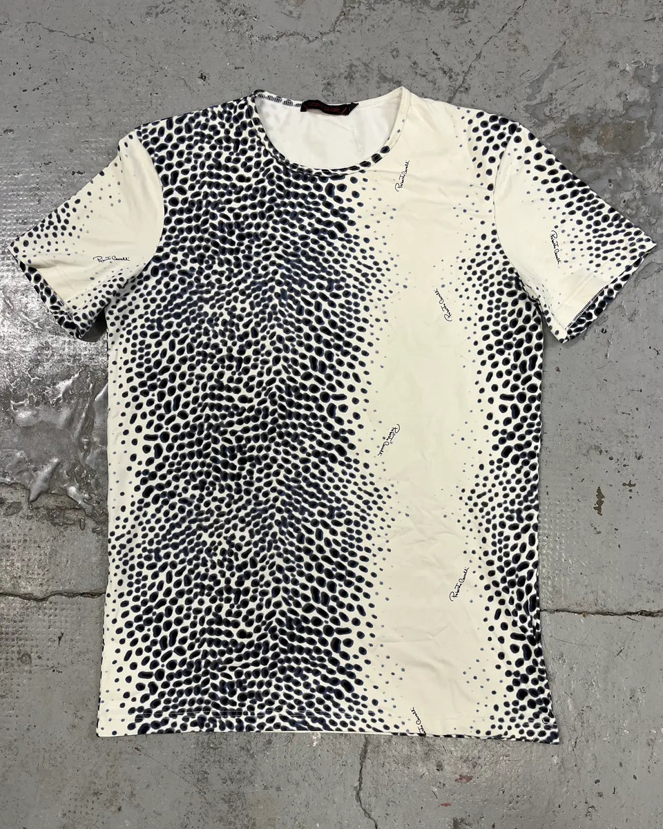 2000s Roberto Cavalli Cheetah White T-Shirt LmJeORi 0