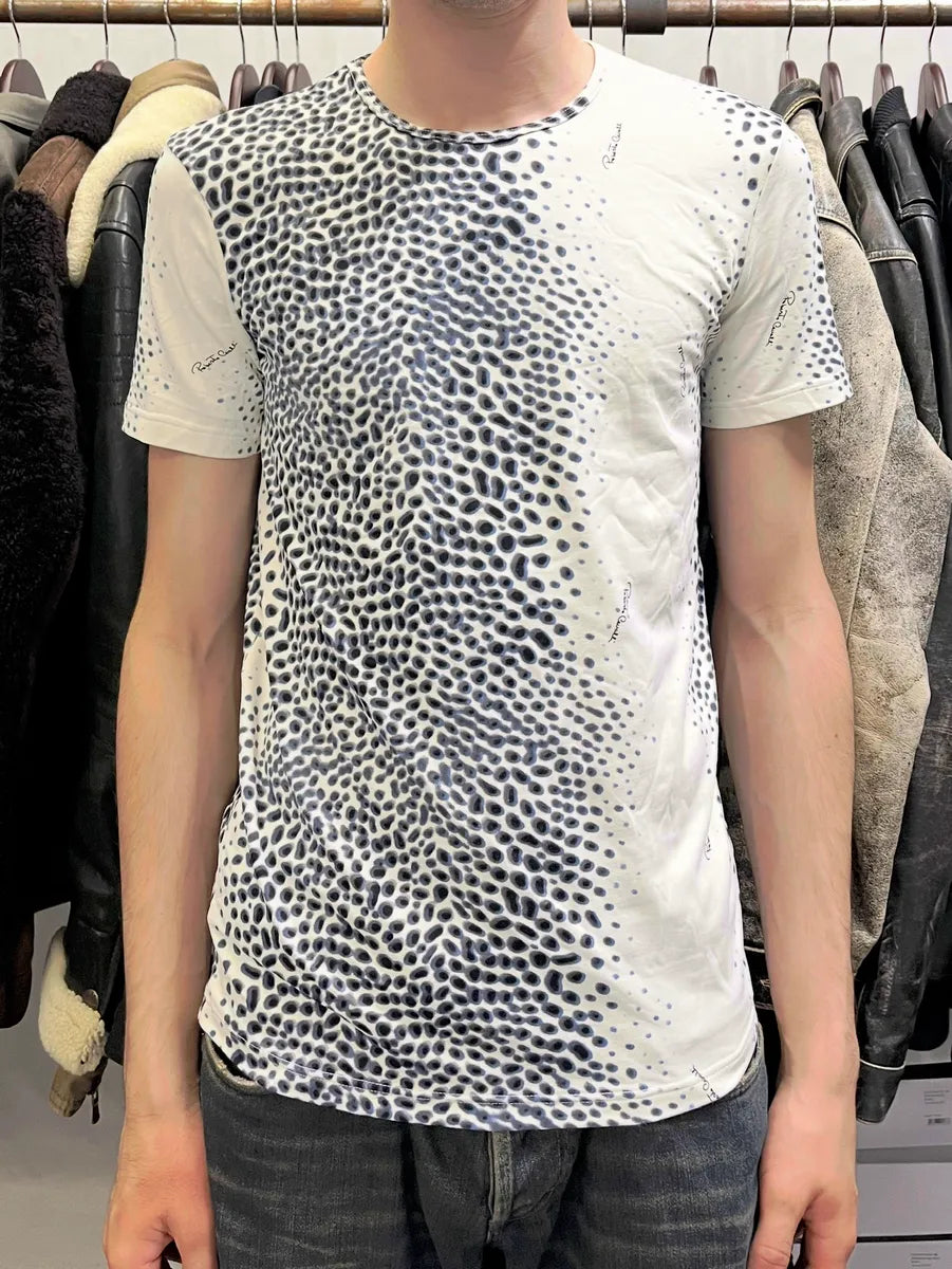 2000s Roberto Cavalli Cheetah White T-Shirt LmJeORi 1