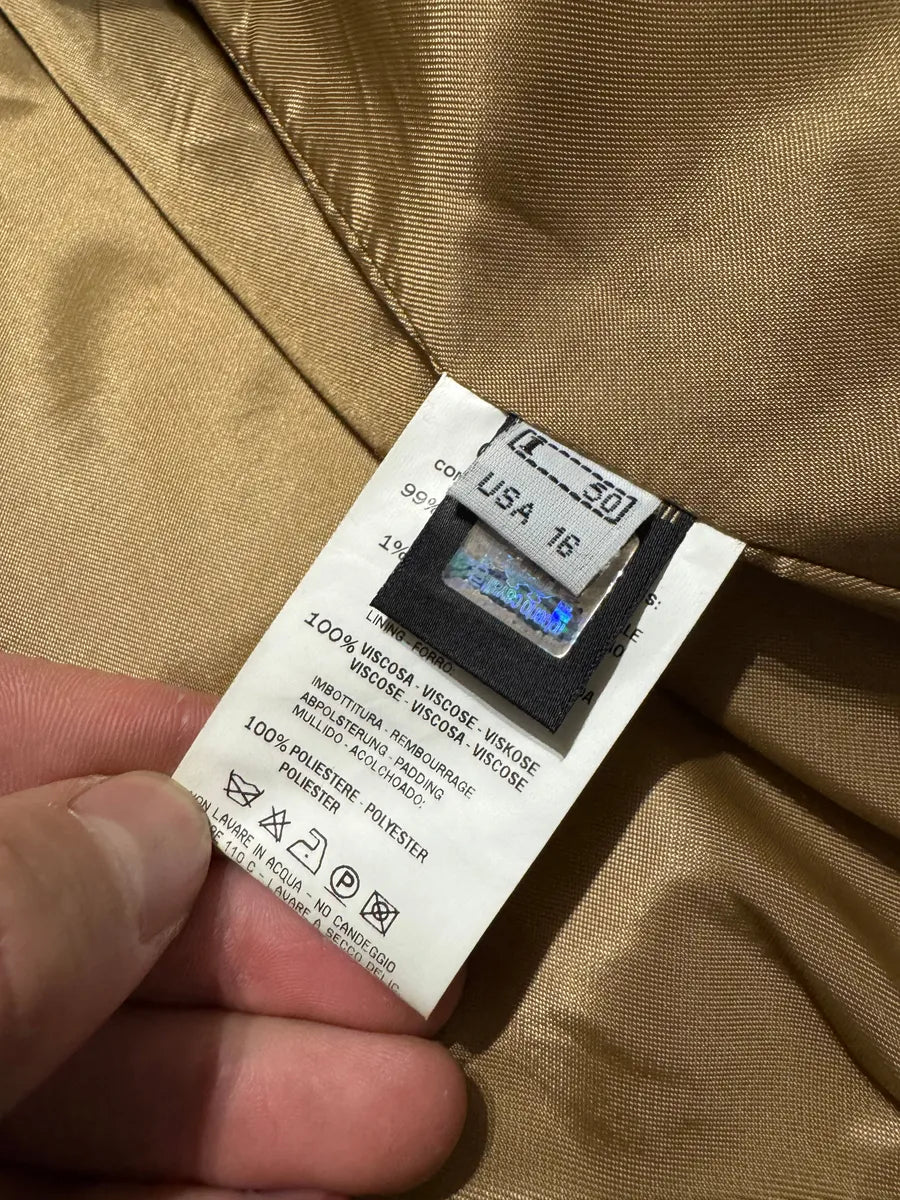 2000s Roberto Cavalli Class Beige Bomber Jacket (M) oruAeFO 8