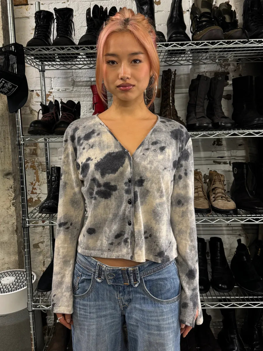 2000s Roberto Cavalli Cloud Abstract Cardigan IcJiNxQ 1