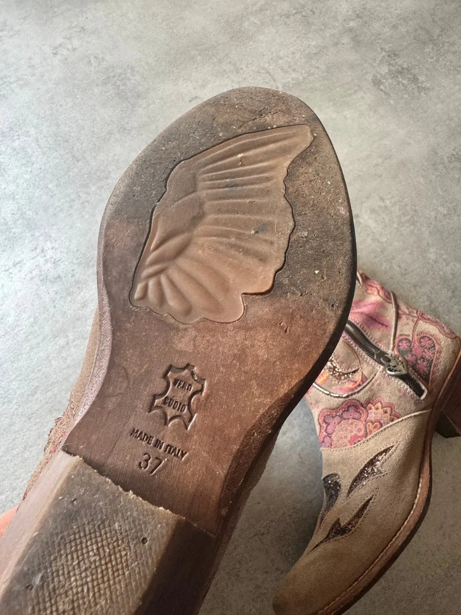 2000s Roberto Cavalli Cow-Boy Glamour Boots mGOxhEq 4