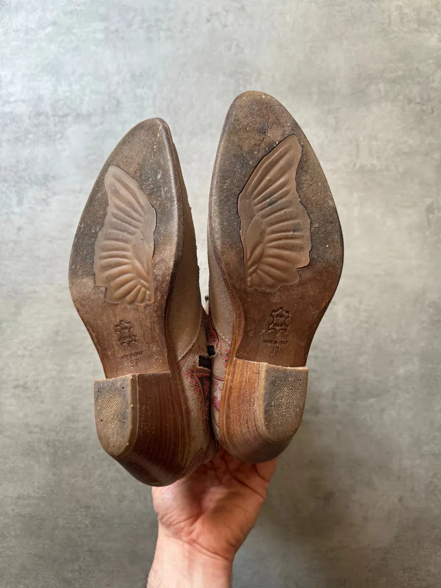 2000s Roberto Cavalli Cow-Boy Glamour Boots mGOxhEq 6