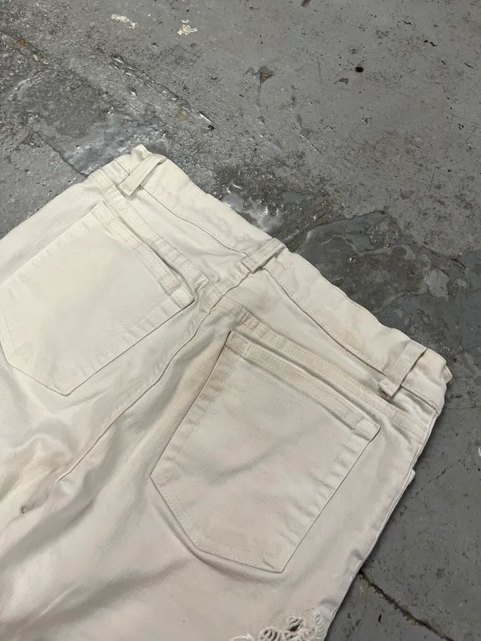 2000s Roberto Cavalli Cowboy Embellished White Pants BmuuDbG 6