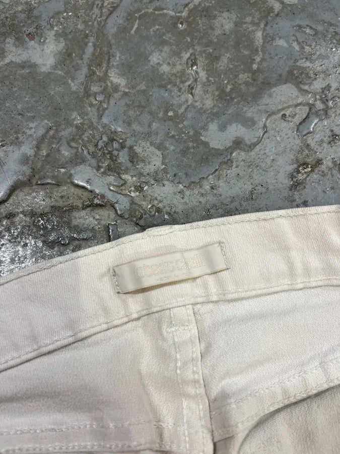 2000s Roberto Cavalli Cowboy Embellished White Pants BmuuDbG 8