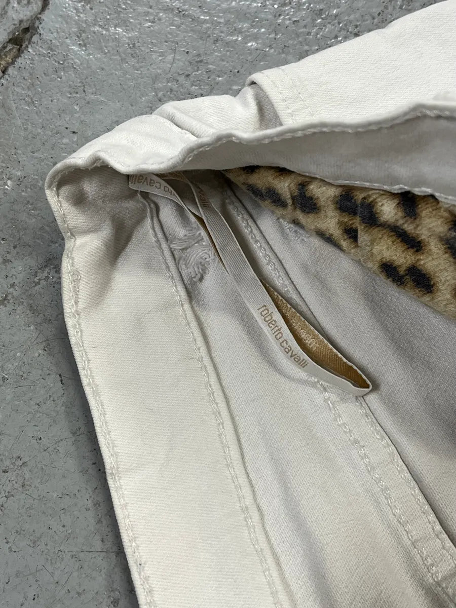 2000s Roberto Cavalli Cowboy Embellished White Pants BmuuDbG 9