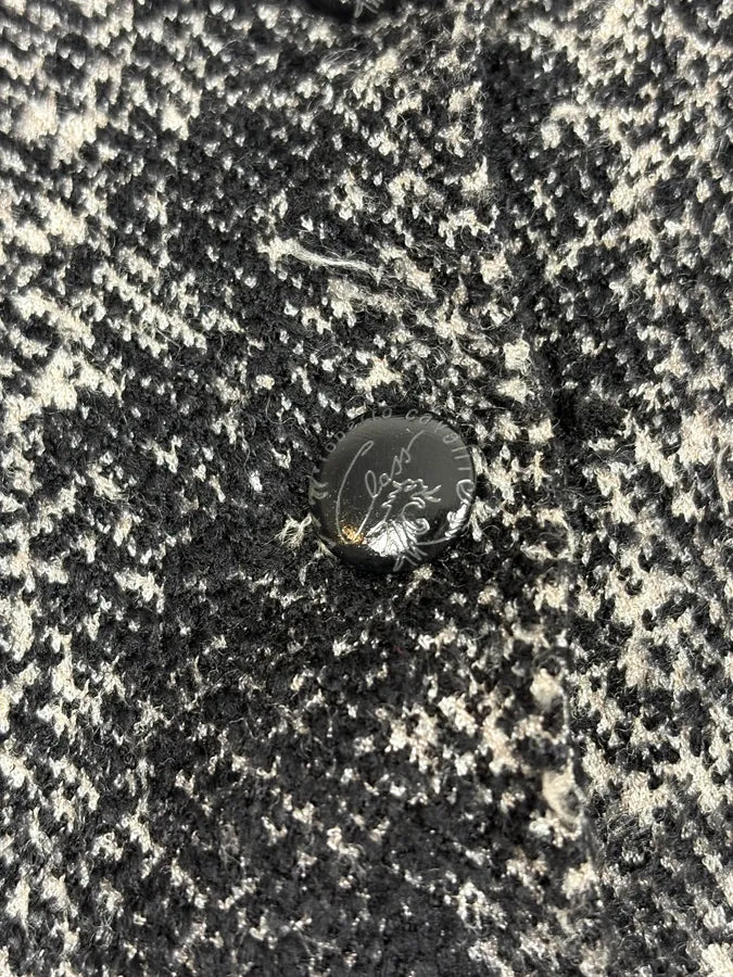 2000s Roberto Cavalli Cropped Leopard Print Black & White Cardigan Sweater ESKshjW 6