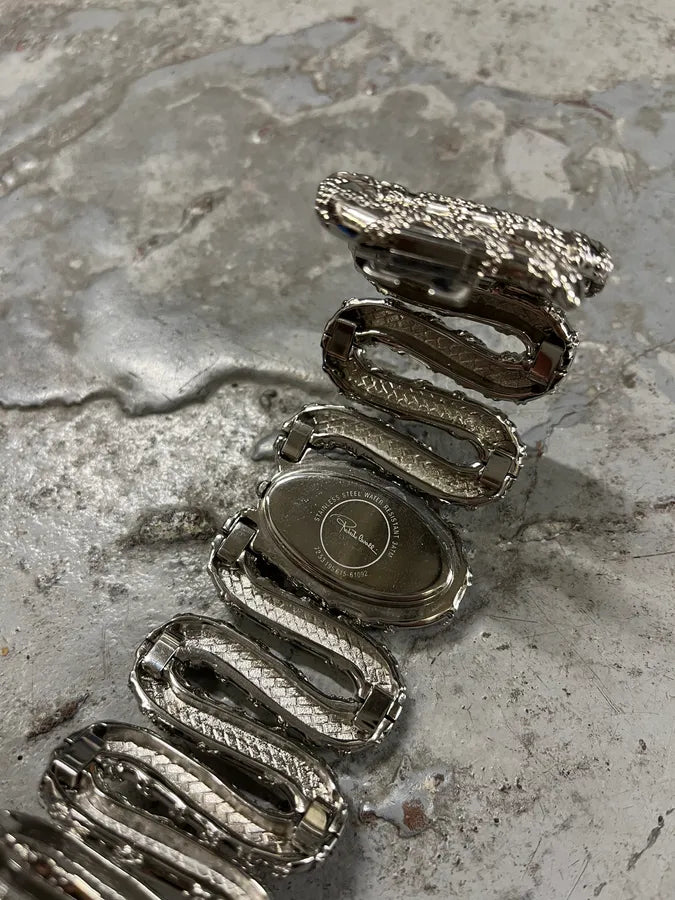 2000s Roberto Cavalli Crystal Snake Bracelet Watch KrgrovD 7